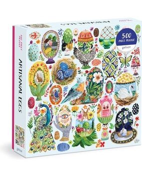 Artisanal Eggs 500-Piece Puzzle - Colorful Illustration